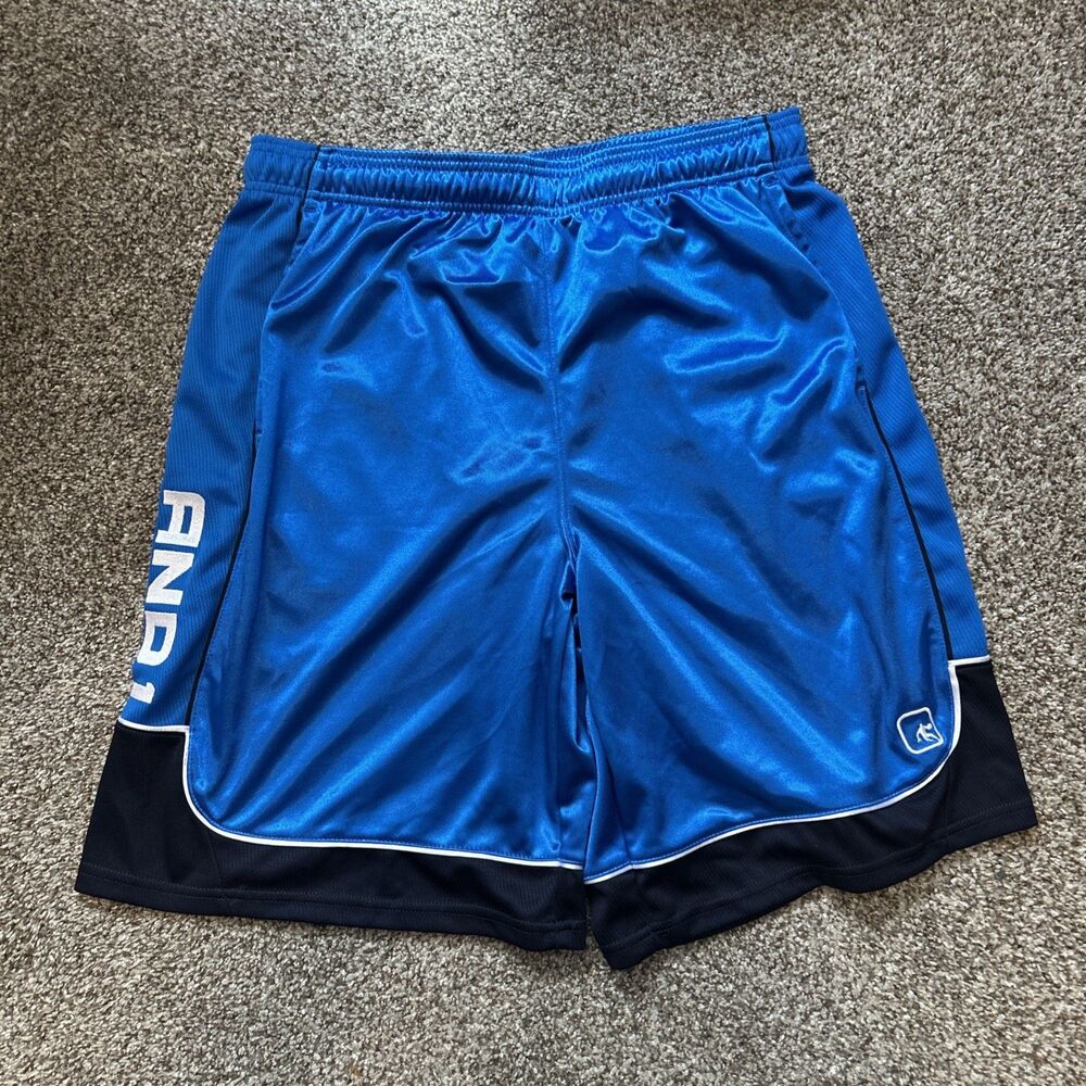 And 1 Vintage Y2K Dazzle Shorts Basketball Large Silky Baggy Shiny Shimmer And1